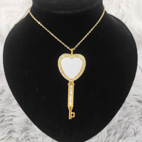 HEART SHAPE KEY NECKLACE